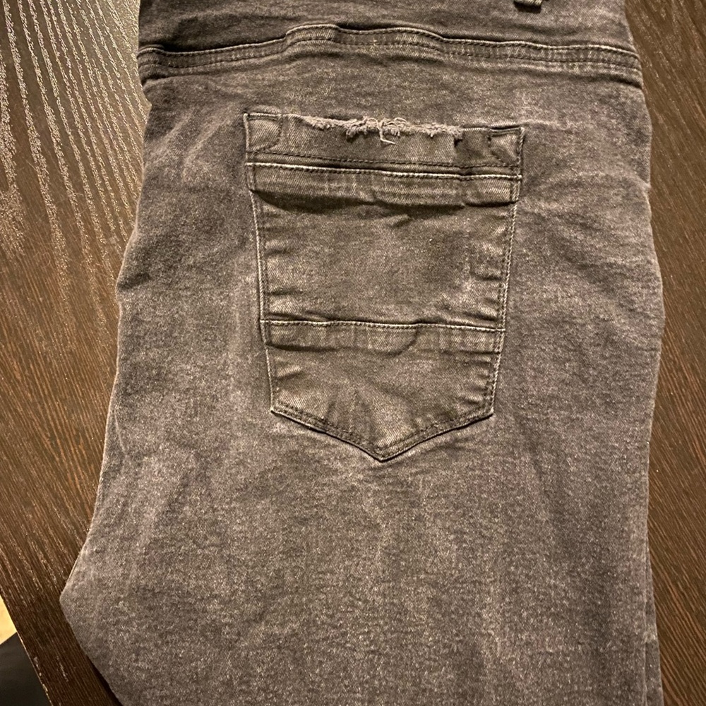 NIIFIVE Men’s Stretch Jeans – Size 48 – Washed Black